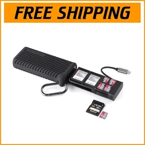 High-Speed Type-C SD Card Reader with Dual Slots for CFexpress and SD/Micro SD - Picture 1 of 12