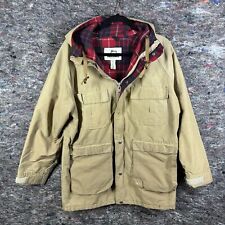 Vintage Woolrich Jacket Mens Medium Flannel Line Wool Blend Chore Parka 6109