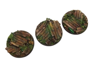 Micro Art Studio 50mm Wood Bases (2) Brand New B00631 - Picture 1 of 3