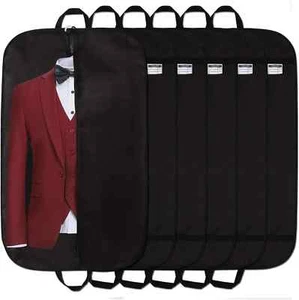 6 Pack STEVOY 40" Foldover Breathable Suit Carrier Bag with Handles & Gusset6 - Picture 1 of 7