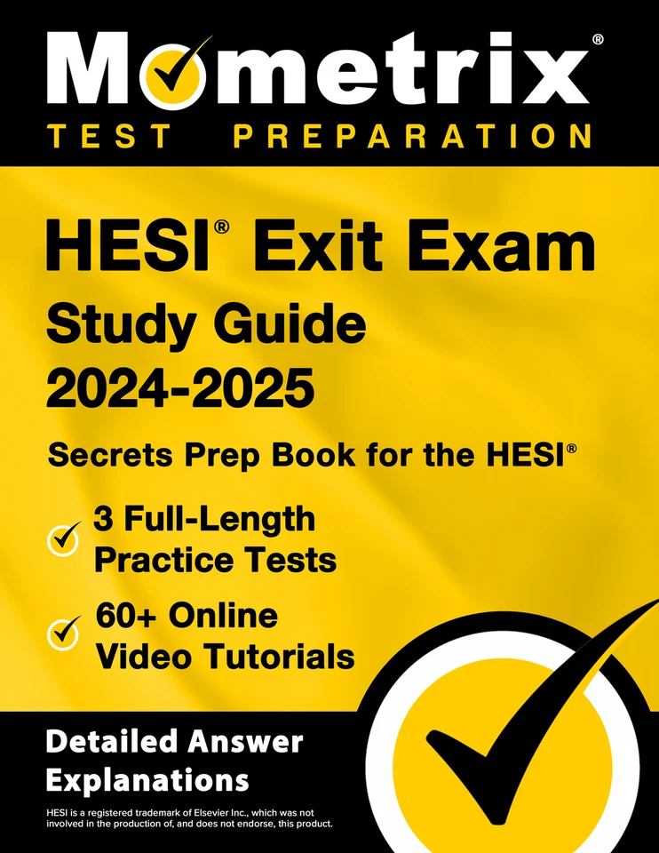 HESI Exit Exam Study Guide 2024-2025 - Secrets Prep Book - Image 1 of 1