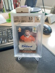 2014 Panini Prizm World Cup Frank Rijkaard AUTO 10 Netherlands BGS 9.5 Autograph - Picture 1 of 2
