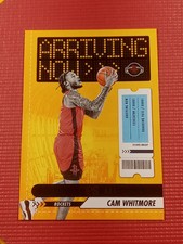 2023-24 Panini NBA Hoops Cam Whitmore SP Rookie Arriving Now Card#22 Rockets🔥🏀