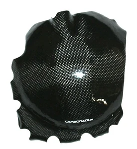 TRIUMPH SPEED TRIPLE 1050 05-07 COUVERCLE D'EMBRAYAGE CARBONE CARBONE - Photo 1 sur 2