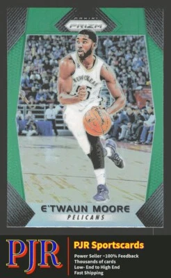 2017 Panini Prizm #128 E'Twaun Moore  Green New Orleans Pelicans - Image 1 of 2