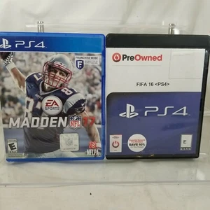 Madden NFL 17 & FIFA 16 Sony PlayStation 4 2016 2017 PS4 GREAT - Picture 1 of 10