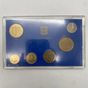 1989  Hanukkah Mint Proof Set ISRAEL 1 Agora-1 Shekel Obsolete Old Israel Money - Picture 1 of 9
