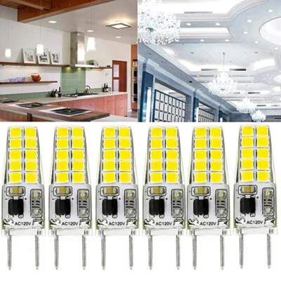 G8 Light Bulbs 3W AC110V-130V White For Under Cabinet Puck Lighting Replacements - Image 1 of 4
