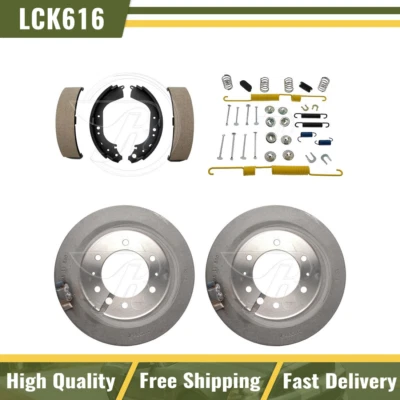 Tambores de freio traseiro e sapatas de freio para 1988 1989 1990 Toyota Land Cruiser - Imagem 1 de 4