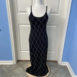 Banana Republic ärmellos Maxi geometrischer Druck Kleid Größe S leicht dehnbar - Bild 1 von 15