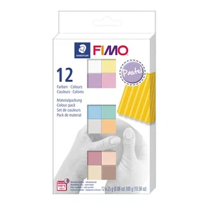 Original FIMO® Soft Modelliermasse (Ofenbacken) 12 Pastellfarben Packung - Bild 1 von 1