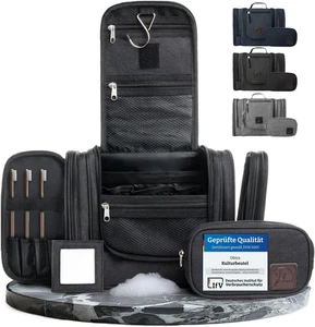 Obics Kulturbeutel Damen & Herren Groß 8L XL - Kulturtasche Zum Aufhängen, Mit S - Bild 1 von 12