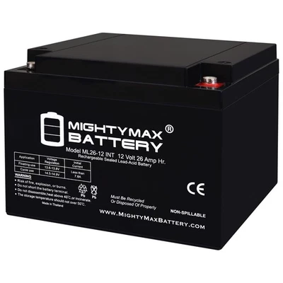 Bateria de substituição Mighty Max 12V 26AH INT compatível com Odyssey PC925 - Imagem 1 de 4