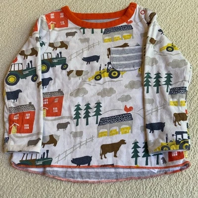 Camisa Baby Boden Farm talla 12-18 meses  Foto 1 de 3