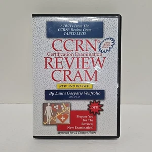 CCRN Review Cram Exam 5 DVD Review Laura Gasparis Vonfrolio Missing Disc 3 - Picture 1 of 9