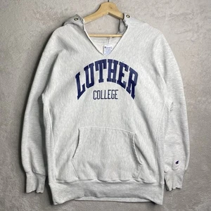 Vintage 90s Champion Reverse Weave Luther College University Hoodie Size XXL - Picture 1 of 12