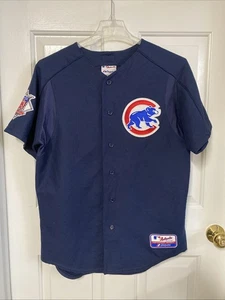 Vintage Majestic Chicago Cubs Baseball Trikot MLB Patch Made in USA Herren M - Bild 1 von 9