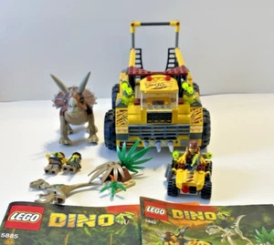 LEGO DINO 5882 & 5885 TRICERATOPS TRAPPER Complete w Manual & Dinosaurs, RETIRED - Picture 1 of 19