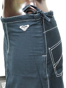 Roxy Quiksilver navy blue long skirt embroidered size2 UK10 perfect