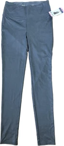 Seven 7 Faux Leather Stretch Leggings Gunmetal Gray Hi Rise Pull On Womens S NWT - Bild 1 von 6