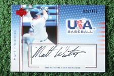 Matt Wieters 2005 Upper Deck USA Baseball Team Signatures #MW Black Auto /475