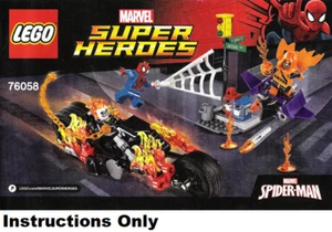 LEGO INSTRUCTIONS ONLY SPIDER-MAN: GHOST RIDER TEAM UP 76058 NEW book from set - Picture 1 of 2