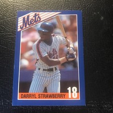 1990 Mets Kahn's #18 Darryl Strawberry - NM-MT