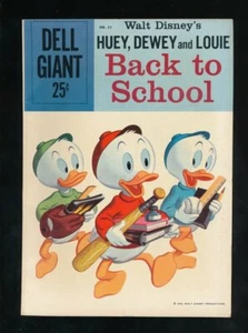 Cómics de Disneyana-DELL GIANT-22-Huey, Dewey y Louie-Regreso a la escuela.-10/59 - Imagen 1 de 2