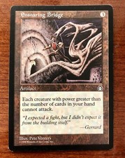 MTG Magic The Gathering Ensnaring Bridge Stronghold Trading Card NM