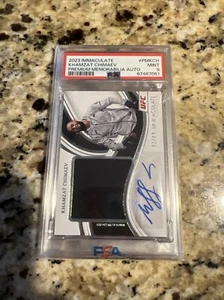 2023 Immaculate UFC Khamzat Chimaev Auto /49 Patch Autograph PSA 9 Ad0 - Picture 1 of 6