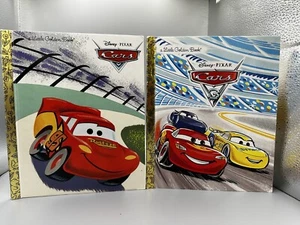 Little Golden Books Disney Pixar Lot Of 2 Cars And Cars 3 First Edition READ - Picture 1 of 20