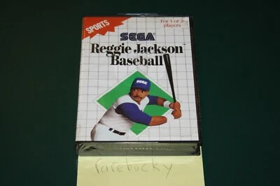 Reggie Jackson Baseball (Sega Master System SMS) NEW FACTORY SEALED, RARE GRAIL! - Image 1 of 4