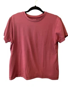 Patagonia Womens T Shirt Red XL Knit Short Sleeve Crew Neck Solid Pullover - Picture 1 of 6
