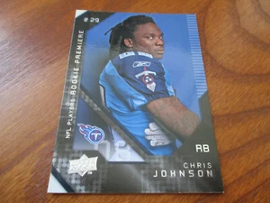 CHRIS JOHNSON (Tennessee Titans - RB) 2008 Upper Deck ROOKIE CARD #8 Mint - Bild 1 von 2