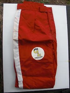 Gold Line Pants NOS 1981 BMX Leathers Red/White 32 Waist