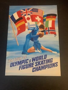 OLYMPIC WORLD FIGURE SKATING CHAMPIONS PROGRAM 14 X 10 1984 - Picture 1 of 11