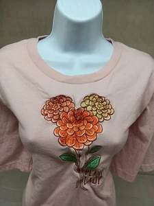 T-shirt maglietta donna rosa Disney Parks Plant Lady piccola - Foto 1 di 11
