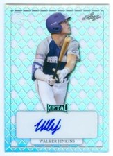 WALKER JENKINS "METAL AUTOGRAPH CARD" LEAF PERFECT GAME AAC METAL 2022