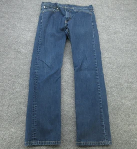 Jeans Levis 513 uomo 31x32 blu slim dritto vita media denim scuro (ADATTO 31x29,5) - Foto 1 di 12