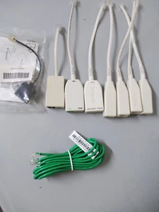 Lot of 7 DSL Modem Phone Fax In-Line Splitter Filter Network RJ11 & 25' Cord - Picture 1 of 5