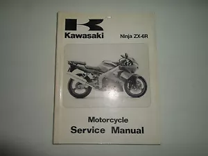 1998 Kawasaki Ninja ZX-6R Servicio Reparación Tienda Manual OEM 99924-1226-01 - Imagen 1 de 5