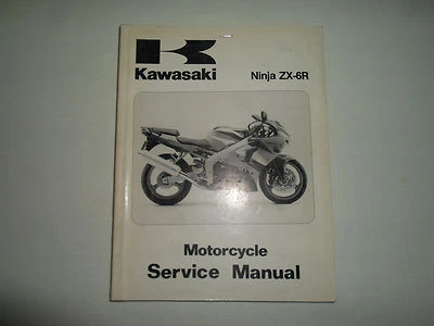 1998 Kawasaki Ninja ZX-6R Servicio Reparación Tienda Manual OEM 99924-1226-01 - Imagen 1 de 4