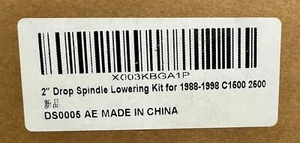 2" Drop Spindle Lowering Kit For 1988-1999 Chevy C1500 2500 GMC Yukon 2WD V8 - Foto 1 di 6
