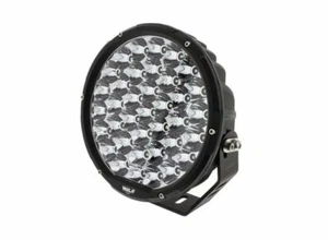 HULK 4X4 2X 9” ROUND LED DRIVING LAMP - BLACK BEZEL - HU9634 - Picture 1 of 2
