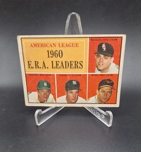 1961 Topps Baseball #46 Brown Ditmar Bunning Baumann AL ERA New York Yankees 