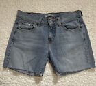 Vintage Levi's 515 Bootcut True Cut Off Jeans Shorts, verblasst mittel gewaschen, Größe 6