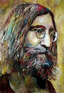 JOHN LENNON! BEATLES! ROCCIA! MARCELO NEIRA EDIZIONE LIMITATA STAMPA ARTISTICA #2/25 - Foto 1 di 1