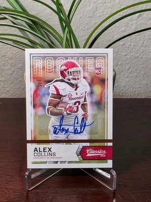 Alex Collins: 2016 Panini Classics Gold Rookie Auto /5 - Image 1 of 3
