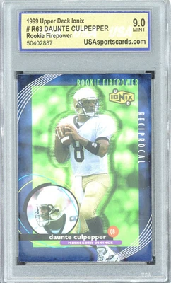 1999 UD Ionix - Rookie Firepower Daunte Culpepper # R63 (RC) USA 9 - Image 1 of 2