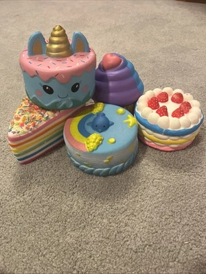 Nostálgico Squishy Pastel Pastel Postre Set Retro Y2k 2000s Kawaii Stress Toy Foto 1 de 4